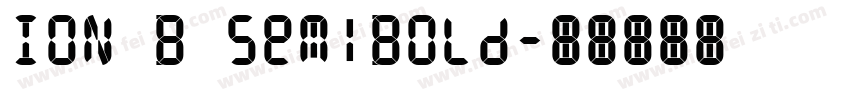 ION B SemiBold字体转换